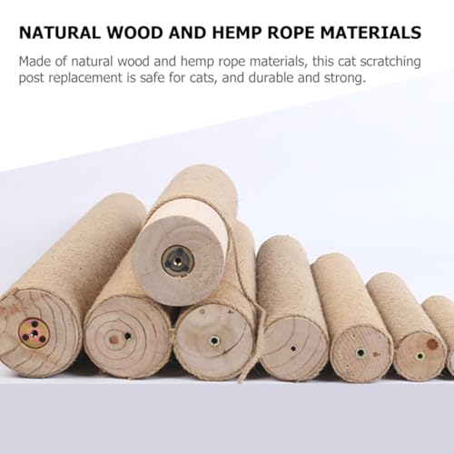 Poste Rascador para Gatos Cuerda Natural Sisal 7cm Diámetro x 35cm miniatura 3