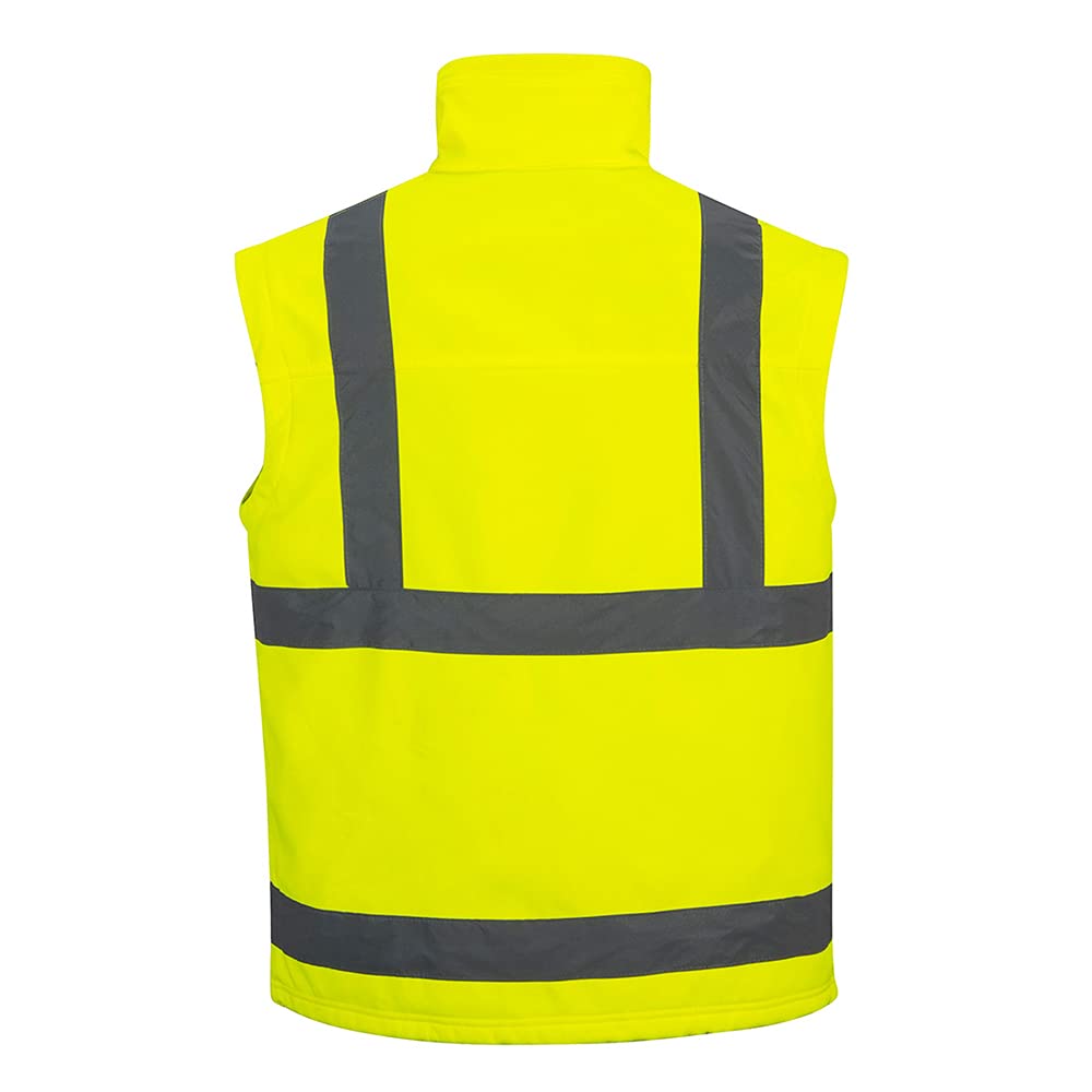 Portwest Softshell De Alta Visibilidad (3 Capas), Tamaño: S, Color: Amarillo, S428YERS