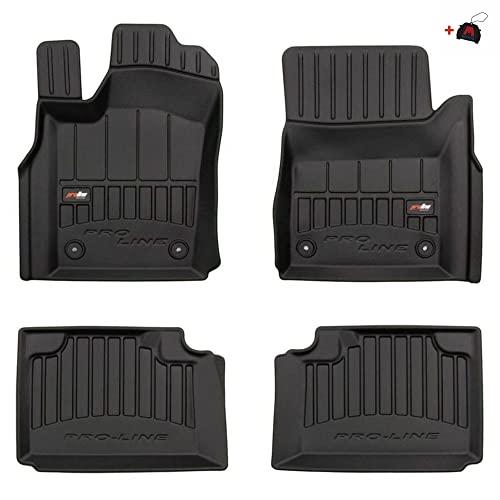 M MOTOS Tapis de voiture en caoutchouc pour Jeep Grand Cherokee IV 2010-2021 Améliorez votre confort de voyage avec le tapis antidérapant Auto 3D- Tapis de sol tous temps pour voiture, protection cont