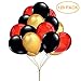 Produktbild Sopplea 120 Stück 12 Zoll Metallic Gold,Schwarz und Rot Ballon Premium Latex Glitter Ballons für Hochzeit und Geburtstag,Graduierung,Vorschlag, Weihnachten, Brautgeschenke, Baby-Duschen, Valentinstag.