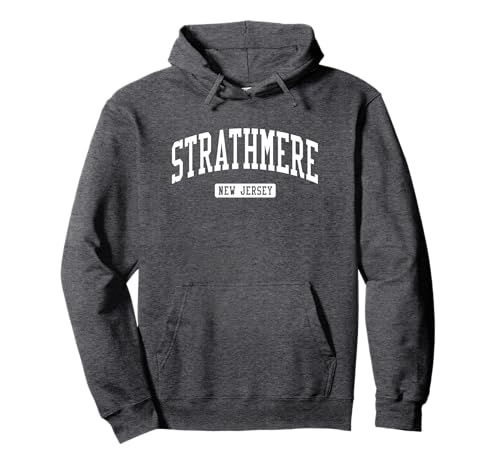 Strathmere New Jersey NJ Vintage Athletic Sports Design Pullover Hoodie