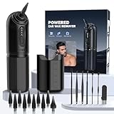 Electric Hydraulic Ear Wax Removal Kit – Rechargeable Ear Irrigation Cleaner with 4 Modes, 10 Reusable Tips, 2000mAh Battery, Warm Water Ear Flush System for Adults & Kids Home Use