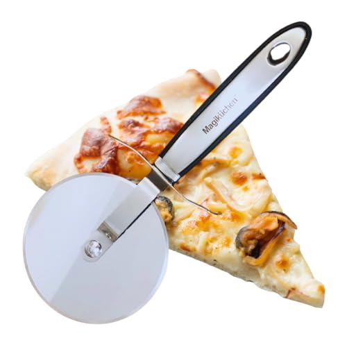 Magiküchen Pizza Cutter | Stainless Steel Blade | Quality Kitchen Tool | Dishwasher Safe