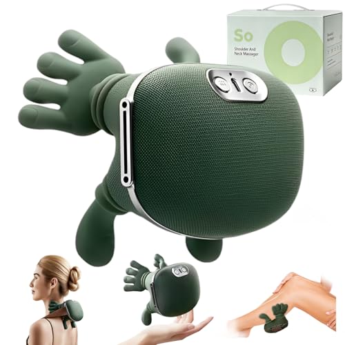 zxbaers 2026 New Electric Shiatsu Neck and Back Massager Shoulder and Neck Massager Neck Massager with Fingers 4D Kneading Massage Simulates a Real Palm Massage for Comfort Relax Muscle Tension
