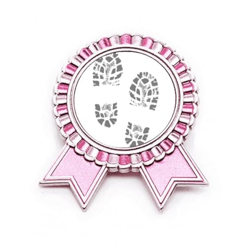 Broche motif empreinte de chaussure rose pour sublimer vos tenues urbaines