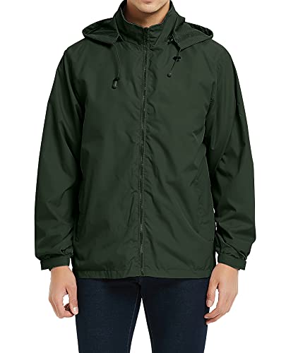 Madhero N09261LV-L Mens Lightweight Windbreaker Waterproof Rain Jacket cover