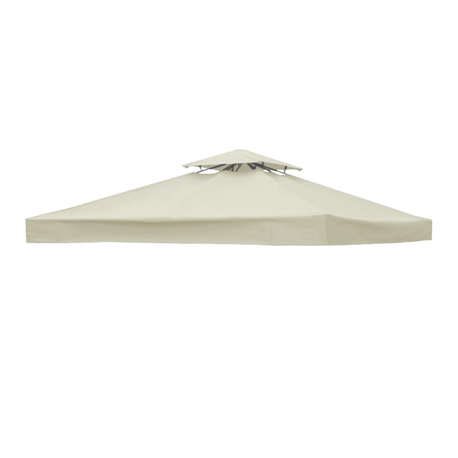 Green Bay 2-Tier Replacement Top Fabric for 3x3m Gazebo Pavilion Roof Canopy Ivory