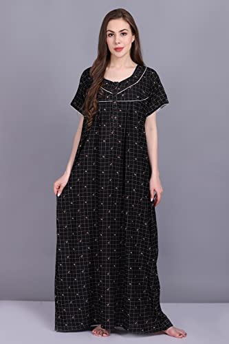 Image of Women's Alpine Mix Print Maxi Nightgown