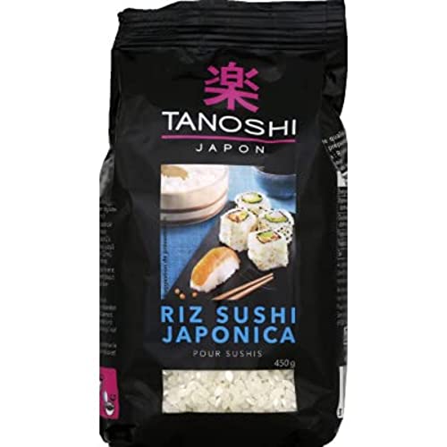 Tanoshi Riz sushi japonica pour sushis - Le sachet de 450g