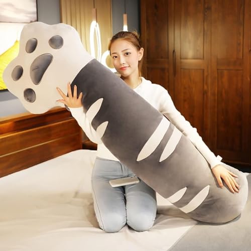抱き枕 ロングタイプ ネコ爪 肉球 かわいい リラックスマクラ 足枕 横向き寝 背当て 腰当て ストレス解消 妊婦 子供 縫い包み おもちゃ カバー洗える ふわふわ やわらかい 癒し系 プレゼント ベッド ネムネム クリスマス
