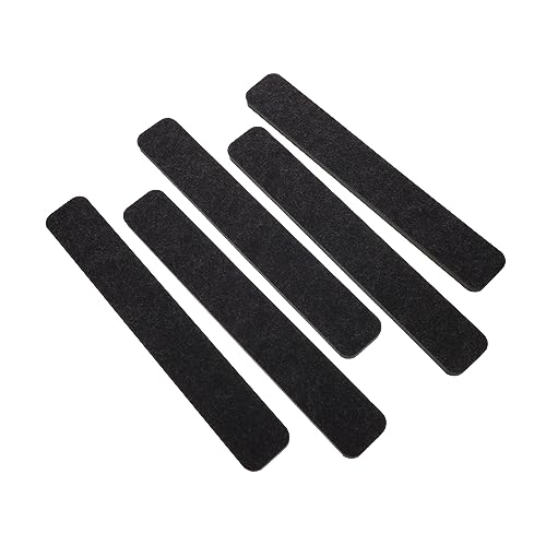 5 Pcs Felt Bulletin Board Strips Self Adhesive Black Home