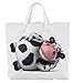 Merchandise for Fans Einkaufstasche- 45 x 42 cm x 9,5 cm - Motiv: 3D Comic Kuh entspannt Sich - 06