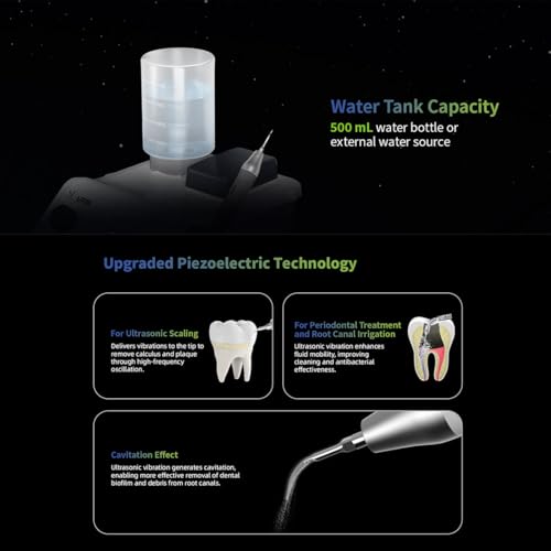 Image of Dental Ultrasonic Scaler, Dual Foot Pedal Control for Lab and Dental Veterinary Clinic (A8)