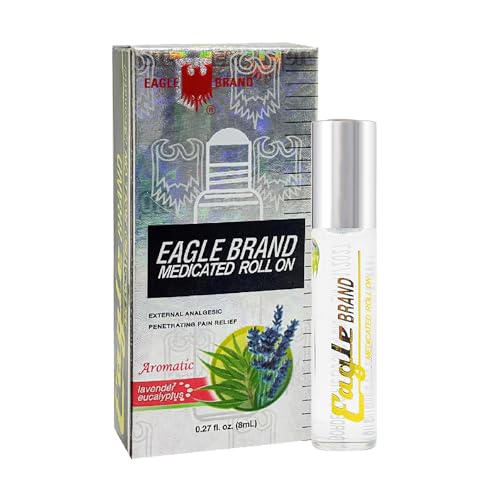 Eagle Brand Medicated Oil Aromatic Roll-On Lavender & Eucalyptus Pack of 12