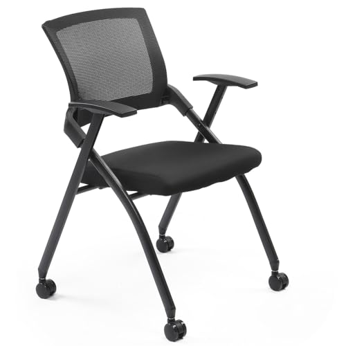 Karl home Ergonomic Folding Office Chair with Thick Cushion,...