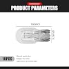 10 PCS Automotive T20 Brake Bulb, 1891/7443 12V 21/5W Quartz Glass Shockproof Anti-UV Dual-filament Mini Halogen Bulb, 360 Degree Lighting Replacement, Suitable for Most Cars (White)