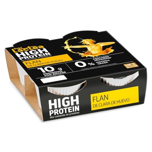 Dia Láctea Flan de huevo alto en proteínas, pack 4 x 100g