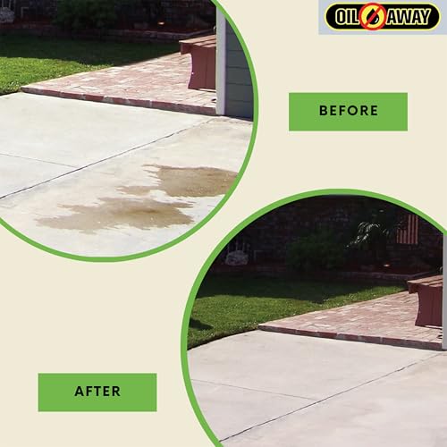 Oil Away OA003 The Original Waterless Concrete Cleaner | Use On Dry Oil & Grease Stains | Industrial Strength | Up To 50 Sqft Of Stained Garage & Driveway Concrete thumb #5