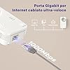 STRONG AV1000Mbps Kit Powerline con Pass-Through, Presa Integrata, Ripetitore Powerline Ethernet HomePlug AV2, Porte Gigabit, Plug & Play, Compatibile con Router, Modalità Risparmio Energe (PL1000S)