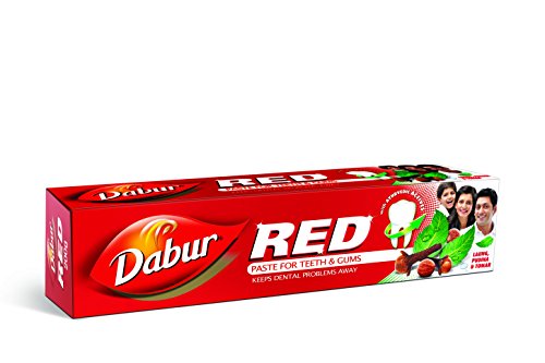 Dabur Red Toothpaste - 50g | World's No.1 Ayurvedic Paste | Provides Germ Protection, Cavity Protection, Plaque Removal | Prevents Gum Bleeding, Yellow Teeth, Toothache, Bad Breath