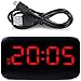 Produktbild Clock Netter Wecker Hübscher Led Netter Wecker Exquisite Digital-Recht Led-Anzeige Sprachsteuerung Elektronische Snooze Nacht Backlit Schreibtisch und Tisch Schreibtisch und Tisch Uhr USB-Ladekabel