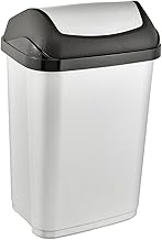 keeeper Mülleimer mit Schwingdeckel, 25 l, Swantje, Silber