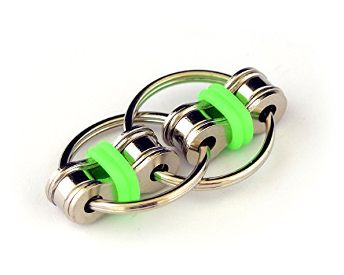FidgetWorks Norm Chain Fidget Toy for Autism, ADD, ADHD, Stress & Idle Hands (Green) (DGC1723)