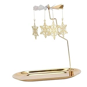 Ciieeo 1set Candle Carousel Christmas Revolving Candlestick Revolving Door Wedding Decorations Decorative Tealight Candles Base Tea Light Candle Holder Tealight