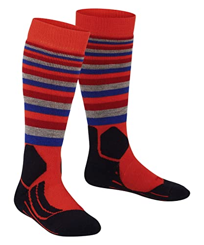 FALKE Unisex Kids SK2 Intermediate Stripes Ski Socks, Padded, 1 Pair4
