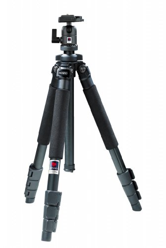 Benro A-300EX+BH-0M Tripod and Head Kits High Grade Aluminium 3 Section Ball Head Included Spirit Level and Compass Ajustible Leg Column