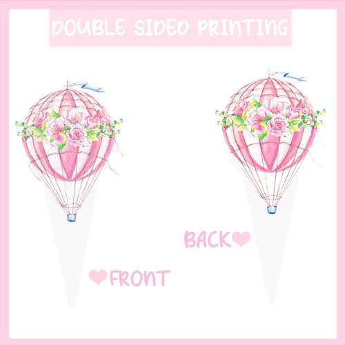 Paris Party Cupcake Toppers 48Pcs Pink Paris Theme Birthday Cupcake Picks Paris Baby Shower Cake Decorations Eiffel Tower Birthday Cake Picks for I Love Paris Party Supplies for Girls - Image 3