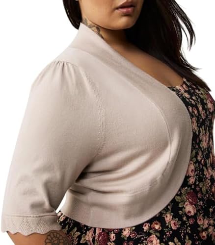 Torrid Women's Plus Size Sweater - Scalloped Sweater Shrug