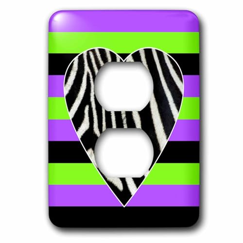 Zebra Heart Punk Rockabilly 2 prises par 3dRose LLC