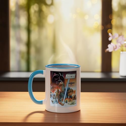 Taza cerámica Star Wars Luke Skywalker azul/blanca 11 oz miniatura 3