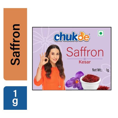 Image of Chukde - Kesar (0.03 OZ) - Saffron - Rich Flavor and Aroma - Ideal for Enhancing Dishes, Desserts, and Beauty Treatments - Ideal For Culinary, Health, and Skincare Applications - 1 Gm