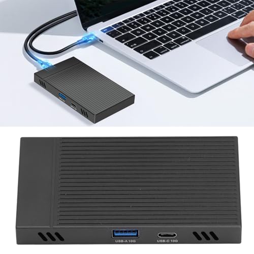 Caja externa para M.2 NVMe SSD Dual Bay USB 3.2 Gen2 10Gbps miniatura 6