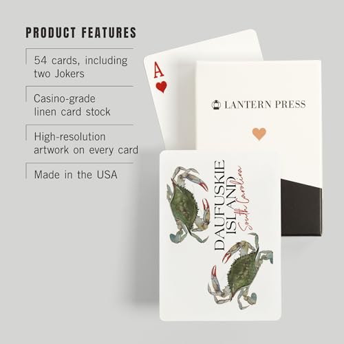 Baraja de 52 cartas tamaño póker Lantern Press miniatura 3