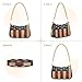 WEIYEKO American Flag Retro Star Striped Tote Bag Hobo Handbag for Women Ladies Shoulder Bag Mini Clutch Purse with Zipper Closure