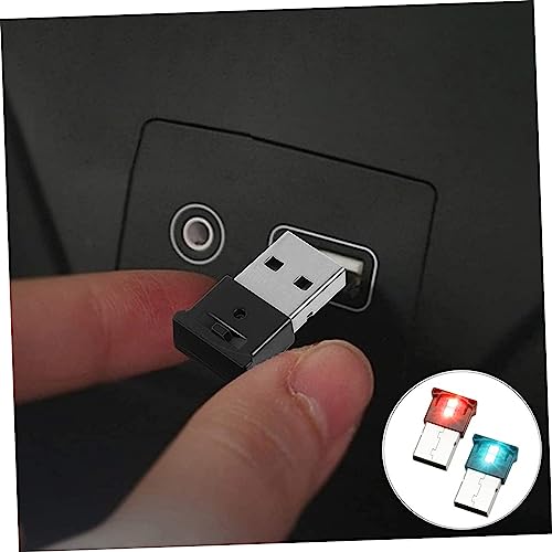 IMIKEYA 2 luces USB LED portátiles para ambiente miniatura 3