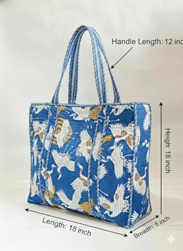Bolso Tote Acolchado de Algodón para Mujer miniatura 2