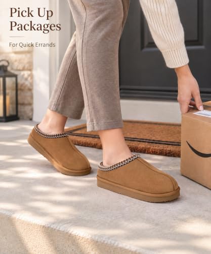 Litfun Cozy Memory Foam Slippers for Women Faux Suede Clog House Shoes - image 3