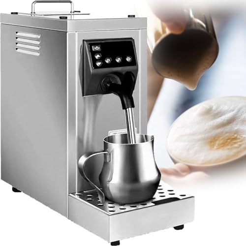 Espumador de leche, vaporizador de temperatura ajustable de 1450 W para café espresso, tanque extraíble de 800 ml, ideal para tiendas de postres y hoteles