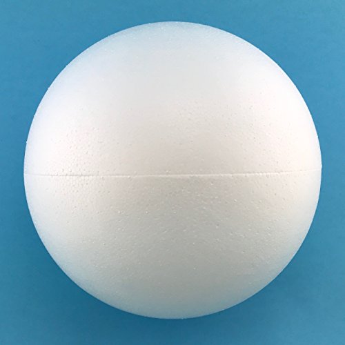8" Smooth Foam Ball - 2 Piece - Plasteel Brand - Made in The USA