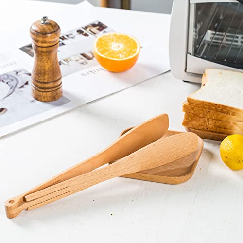 Wooden Salad Tongs, Food Tongs, Foldable To Save Space, Enhanced Handle For Kitchen, Barbecue Cooking, Camping Or Barbecue #TOP2