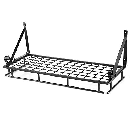 SANON Opknoping Pan Rekken Metalen Wandmontage Opbergrek met 10 Haak Gebruiksvoorwerpen Opknoping Plank Keuken Opslag… - Image 6