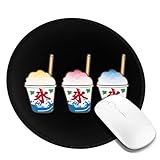 マウスパッド 3種類のかき氷 ゲーミングマウスパッド 丸型 人気 おしゃれ 滑り止め 薄型 多機能 男女兼用 贈り物