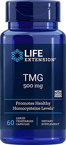 Life Extension TMG 500 mg, 60 Liquid Vegetarian Capsules