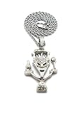 Insane Clown Posse Joker Cards ICP Pendant 2mm 18' 20' 24' Stainless Steel Rope Chain Necklace (18, RC4243)