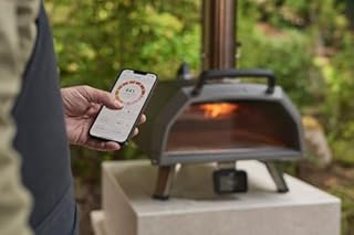 Ooni Karu 2 Pro - Four à pizza Bois/Gaz/Charbon multi-combustibles – Compatible four a pizza gaz - Thermomètre intégré - Connexion smartphone - Pierre 43 cm - 60 Sec de cuisson