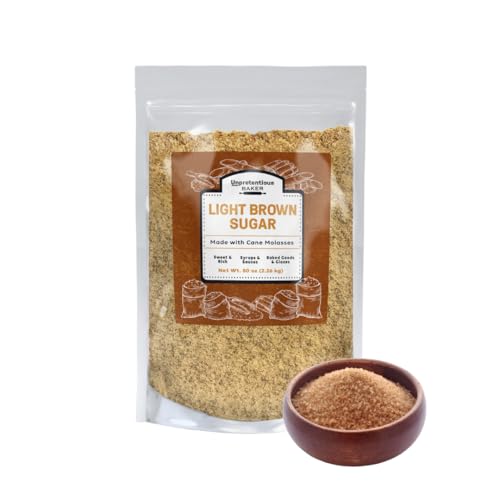 image for Unpretentious Light Brown Sugar, 5 lb, Made With Cane Molasses, Perfec